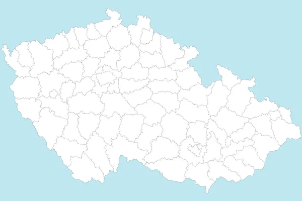 Mapa Republiki Czeskiej — Wektor stockowy