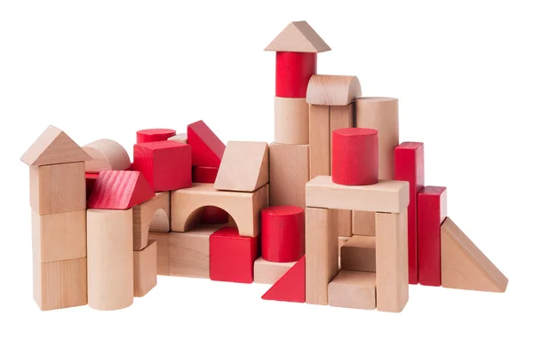 Mattoni giocattolo edificio — Foto Stock