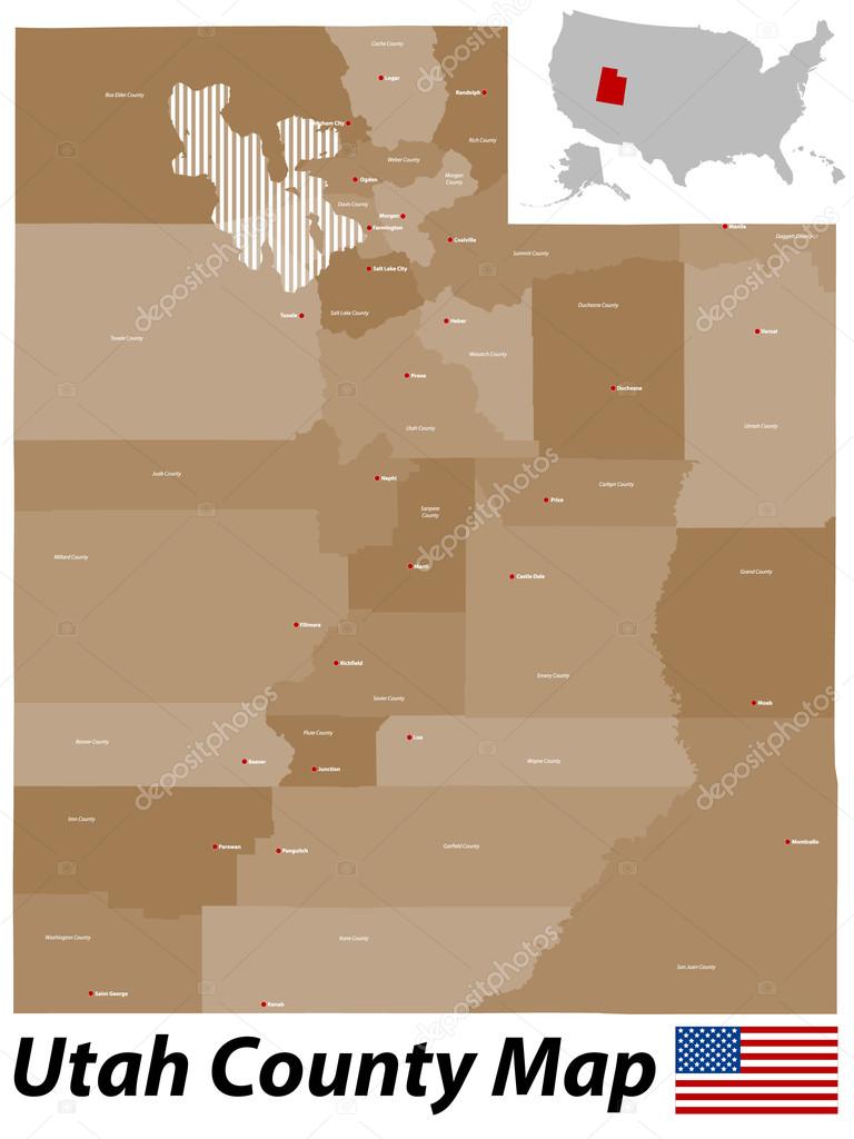 Utah County Map