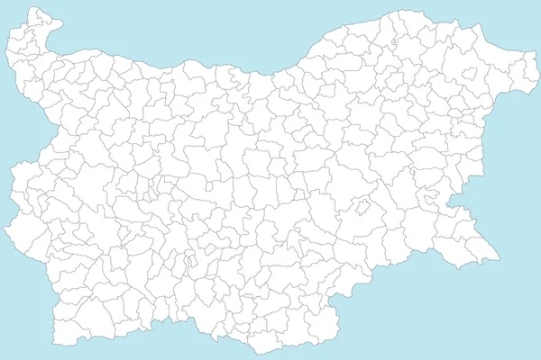 La carte de La Bulgarie — Image vectorielle
