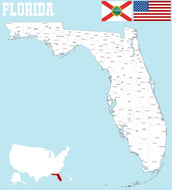 Florida İlçesi Haritası