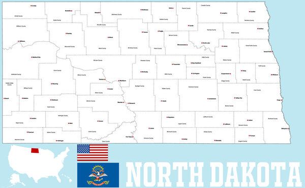 North Carolina County Map