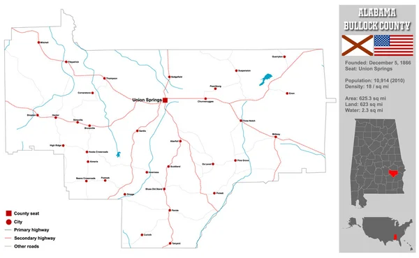 Mapa powiat Blount Alabama — Wektor stockowy