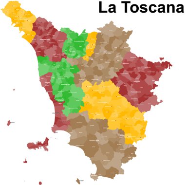 Tuscany il Haritası