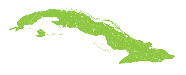 キューバの地図 — ストックベクタ