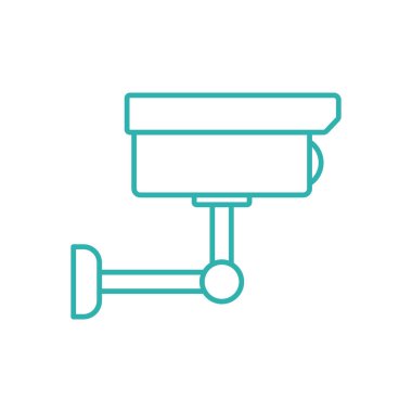 CCTV vektör simgesi. CCTV özet simgesi