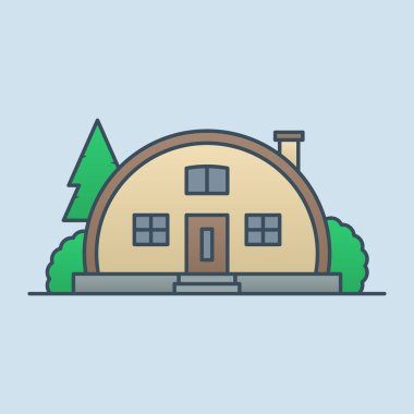 Ev oluşturma vektör illüstrasyonu