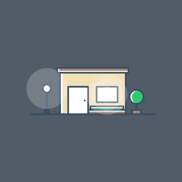 Gece evi vektör illüstrasyonu