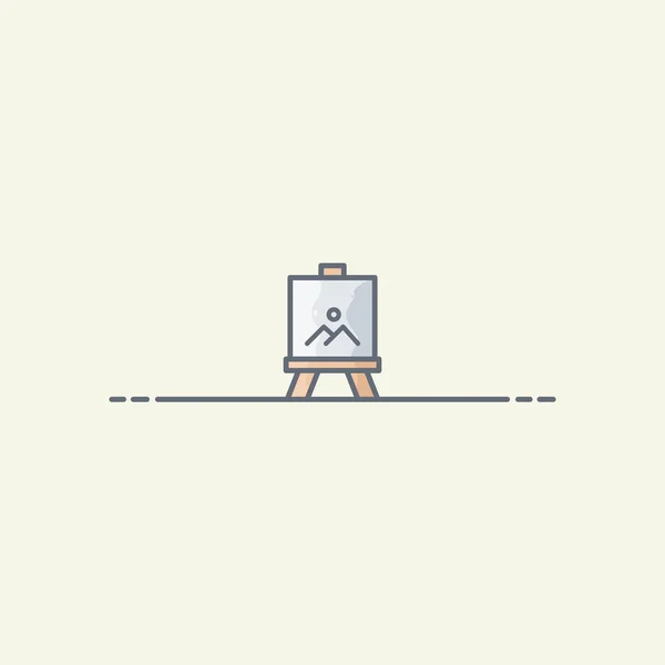 Painting Board Vector Icon Illustration — Wektor stockowy