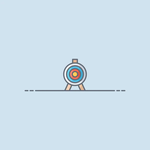 Target Board Vector Icon Illustration — Διανυσματικό Αρχείο