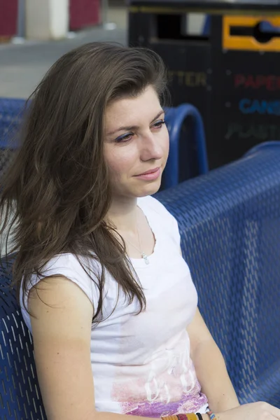 Portrait of girl at summer day — Stock Photo, Image