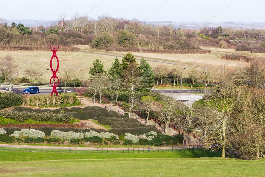 Beautiful park in spring