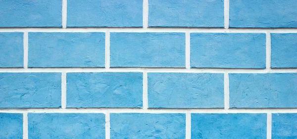 Texturen Blauwe Wand Blauwe Bakstenen Achtergrond — Stockfoto