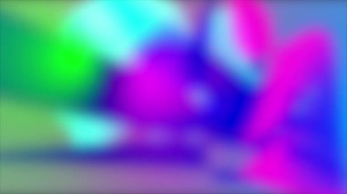 Soyut bulanık sıvı renkler, gök kuşağı parıltıları ve hareketler. 4K UHD döngülü canlandırma arkaplanı.