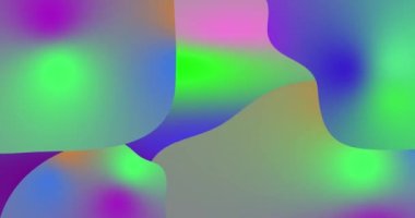Soyut sıvı renk değişimleri, gökkuşağı parıltıları ve hareketler. HD döngülü canlandırma arkaplanı.