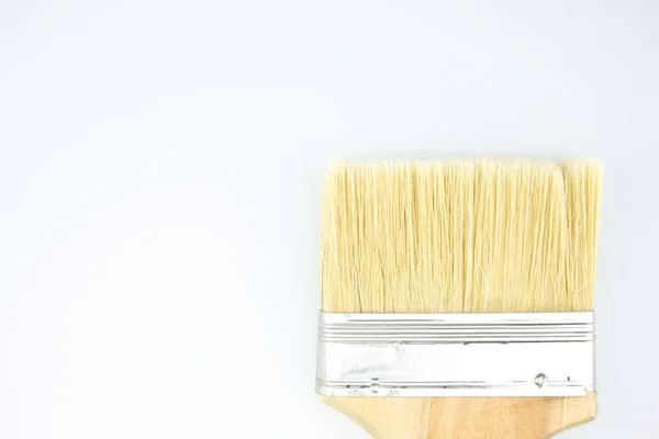 Brown paintbrush on bottom right — Stock Photo, Image