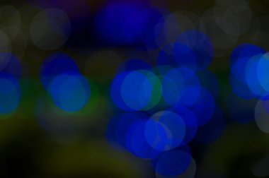 mavi ve yeşil parıltı veya bokeh defocused
