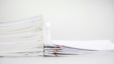 Eski kağıt rapor ile adım evrak zaman atlamalı tekrar