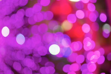 Glitter veya mor ve pembe bokeh defocused