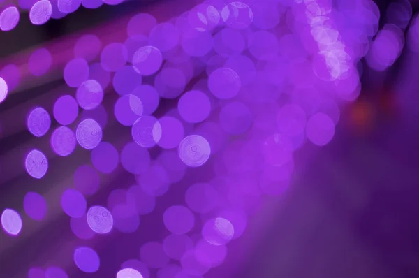 Defocused of glitter or purple bokeh circle as line background — Stock Photo, Image