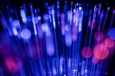 Sihirli mavi ışıkların dokusu