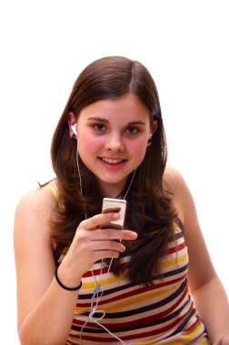 kız beyaz mp3 çalar