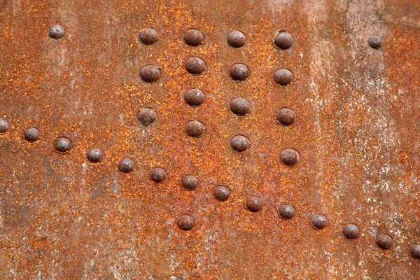 Rivets en acier rouillé — Photo