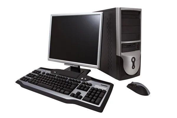 Desktop computer with clipping path — Stock Photo, Image