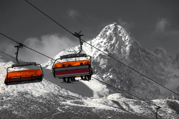 Cabin mountain lift — Stock Photo, Image