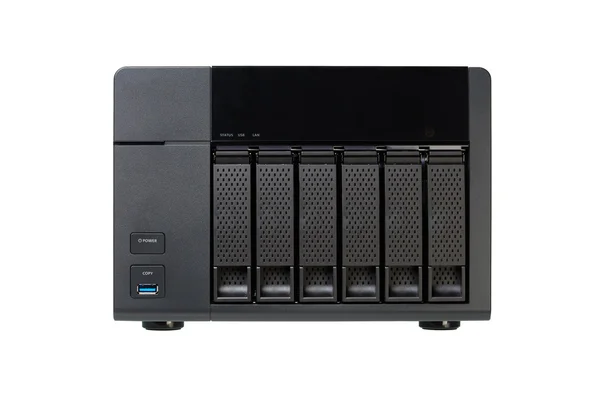 NAS at 6 compartments for HD — Stock Photo, Image