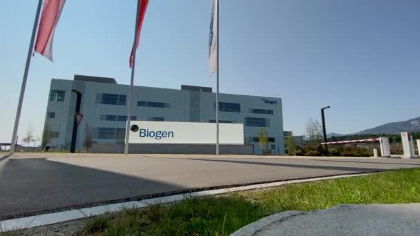 April 2019 New Biogen Factory Building Luterbach Solothurn Switzerland — Stock videók