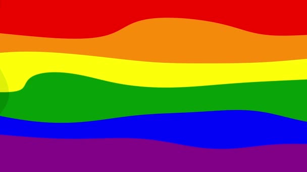 彩色彩虹的抽象动画 — 图库视频影像
