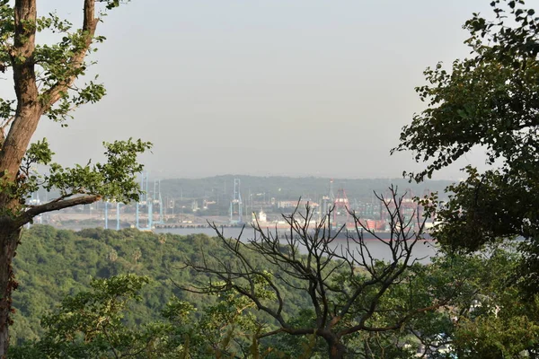 Порт Мумбаї Далеко Від Вершини — стокове фото