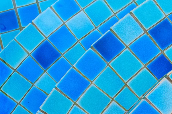 Piscina azul mosaico —  Fotos de Stock