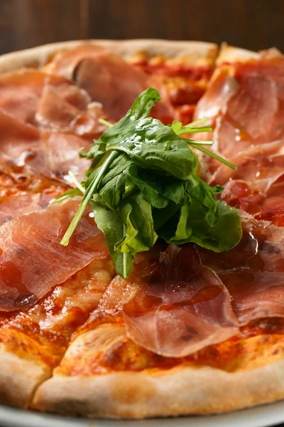 Itallian pizza parma ham — Stock Photo, Image