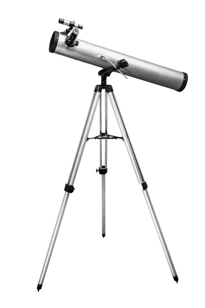Modern teleskop izole — Stok fotoğraf