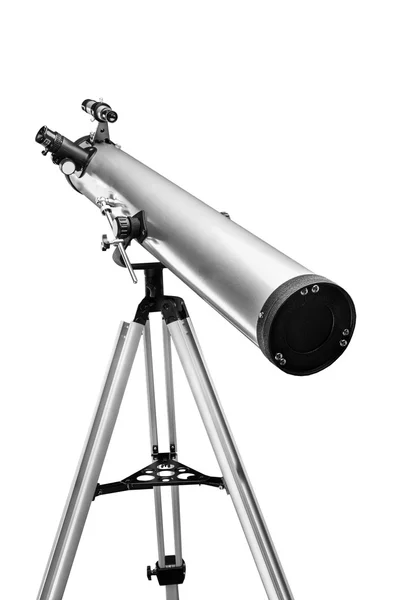 孤立的现代望远镜 图库图片
