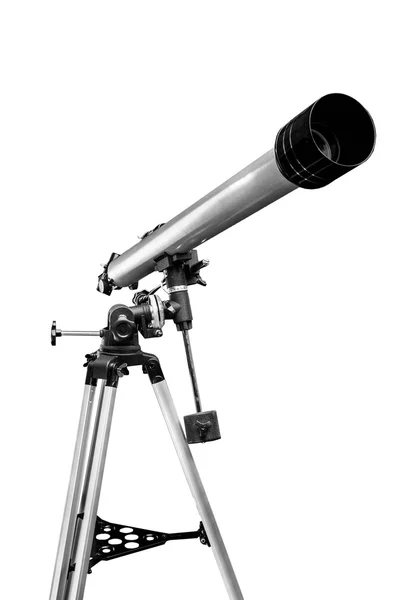 孤立的现代望远镜 免版税图库图片