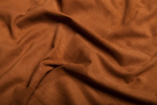 Brown suede chamois texture — Stock Photo, Image