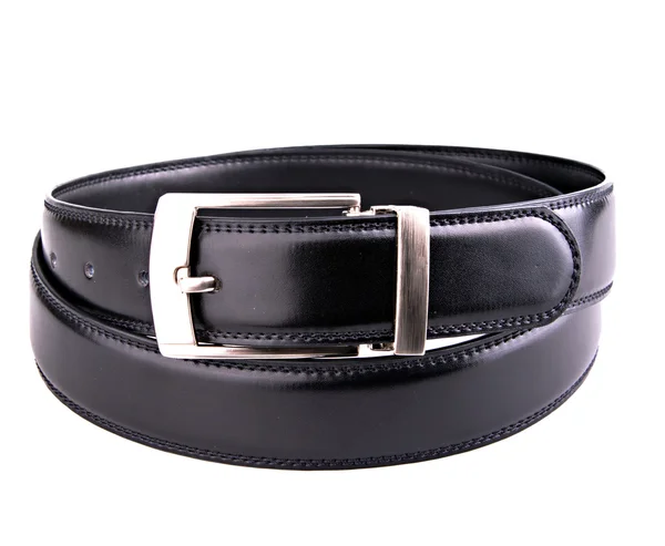 Cinturón de cuero negro masculino —  Fotos de Stock