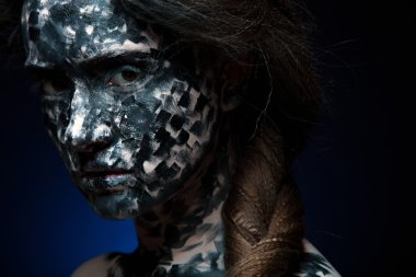 Kadın siyah yüz sanat