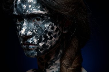 Kadın siyah yüz sanat