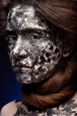 Kadın siyah yüz sanat