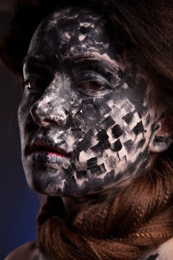 Kadın siyah yüz sanat