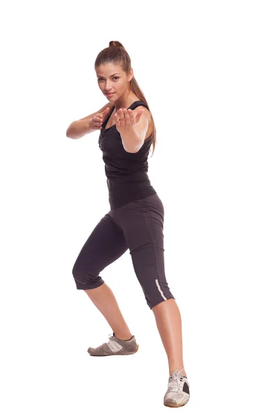 Athletic woman exercising — Stock Photo, Image