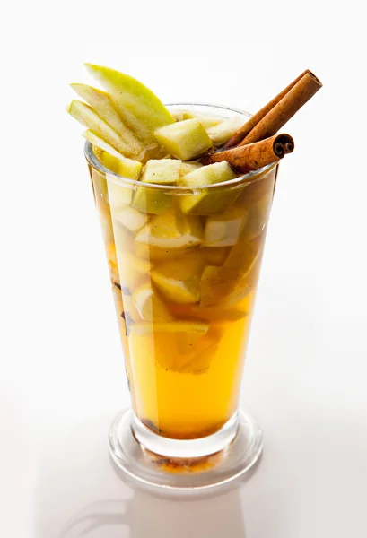 Fruit ice tea with apple — Stock Photo, Image