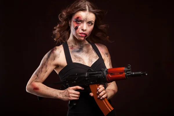 Güçlü kadın katil — Stok fotoğraf
