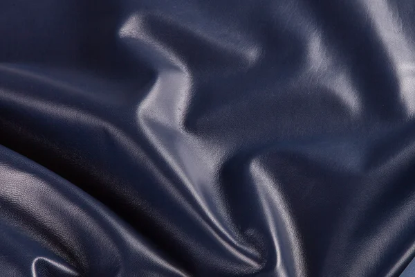 Blue leather texture — Stock Photo, Image