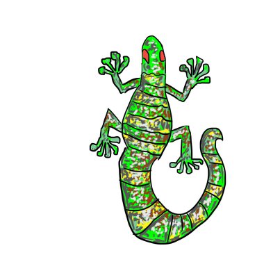 kertenkele hayvan izole