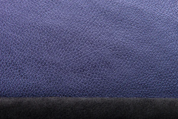 Blue leather texture for background with space for simple text — Stock Photo, Image